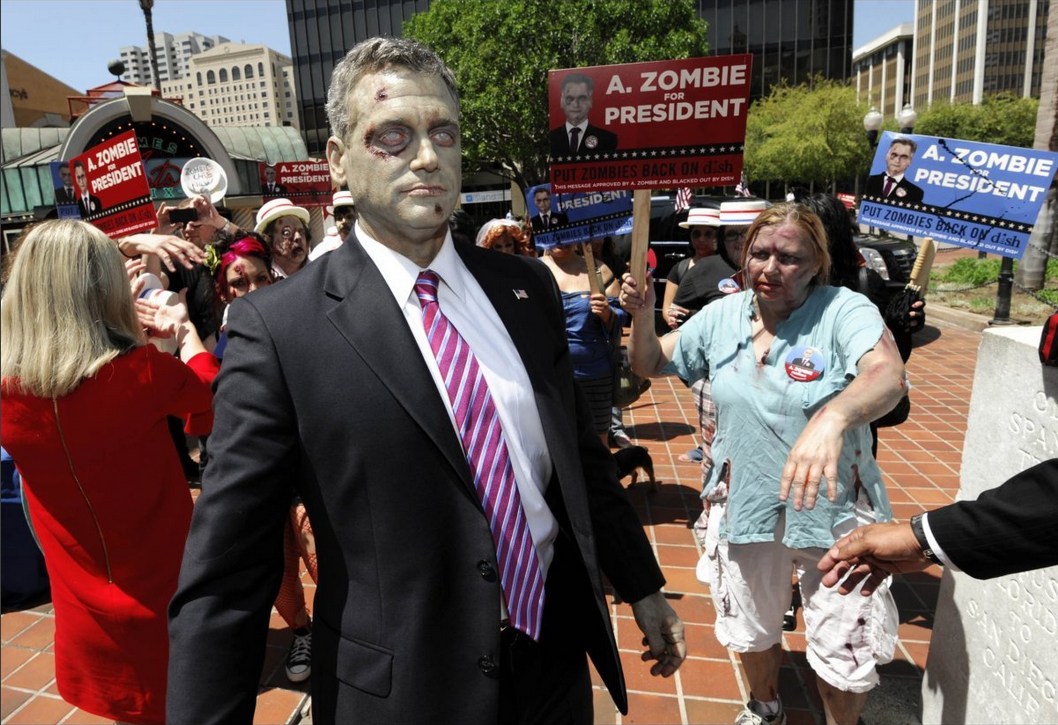  barack Zombama,  levande döda, Zombies, amerikanska valet